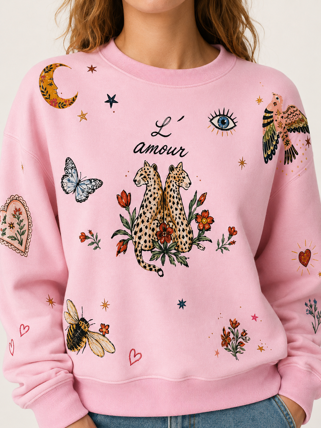 L’Amour Pink Jumper