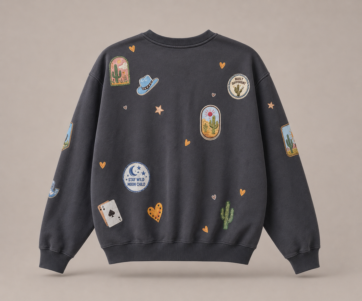 Cowgirl Club charcoal Jumper