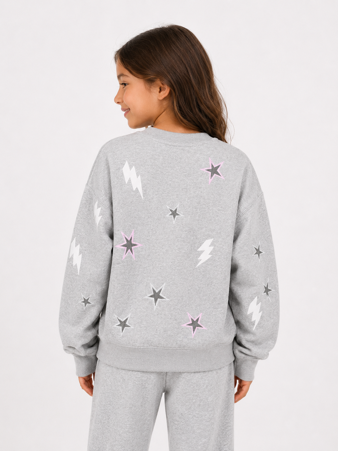 Kids matching Grey Jumper - Magic