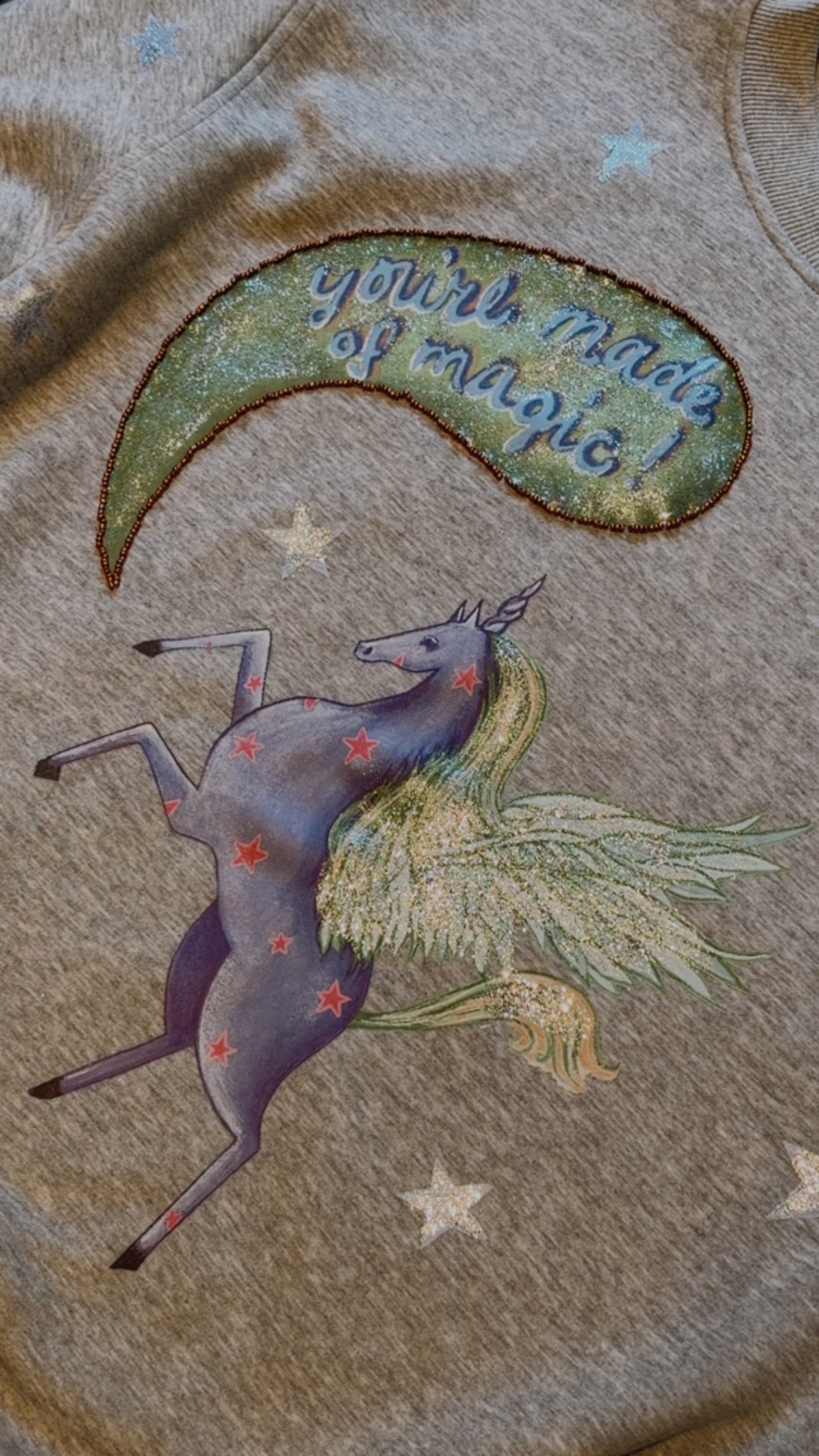 MADE OF MAGIC light grey Jumper