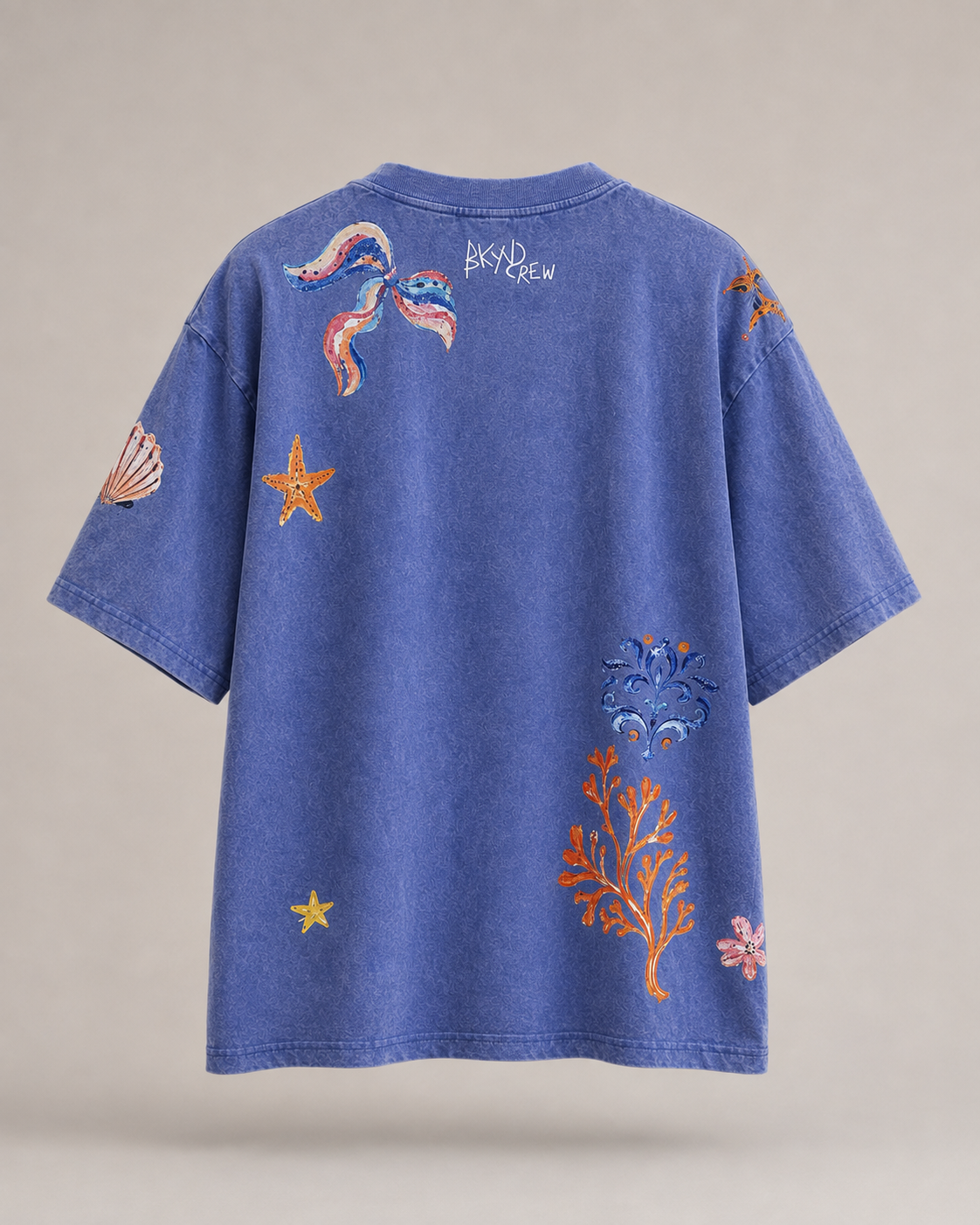A little Wild Blue Acid Wash Tee