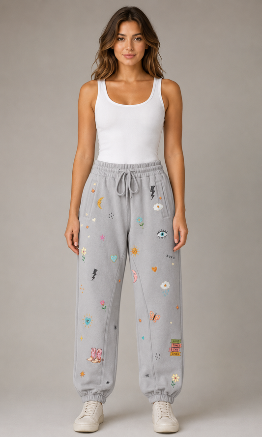 Kind Hearts Grey Pants