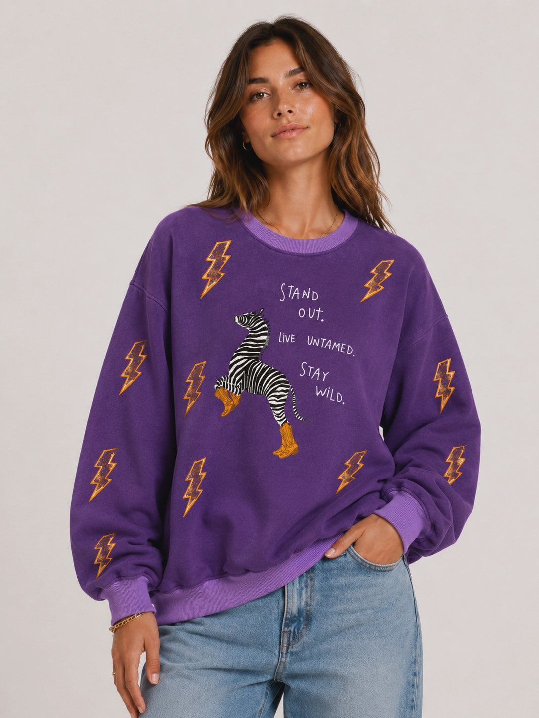 ZEBRA PURPLE Jumper
