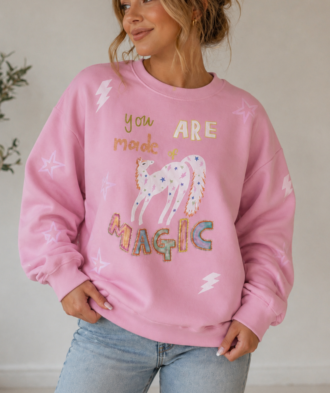 Made of Magic light Pink Jumper