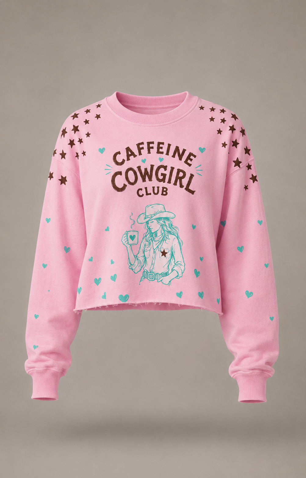Caffeine Cowgirl Pink Jumper