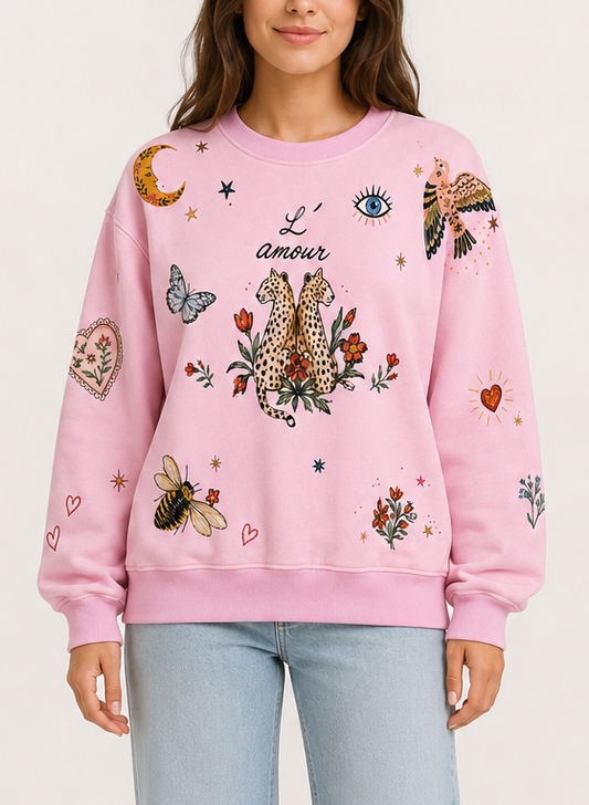 L’Amour Pink Jumper