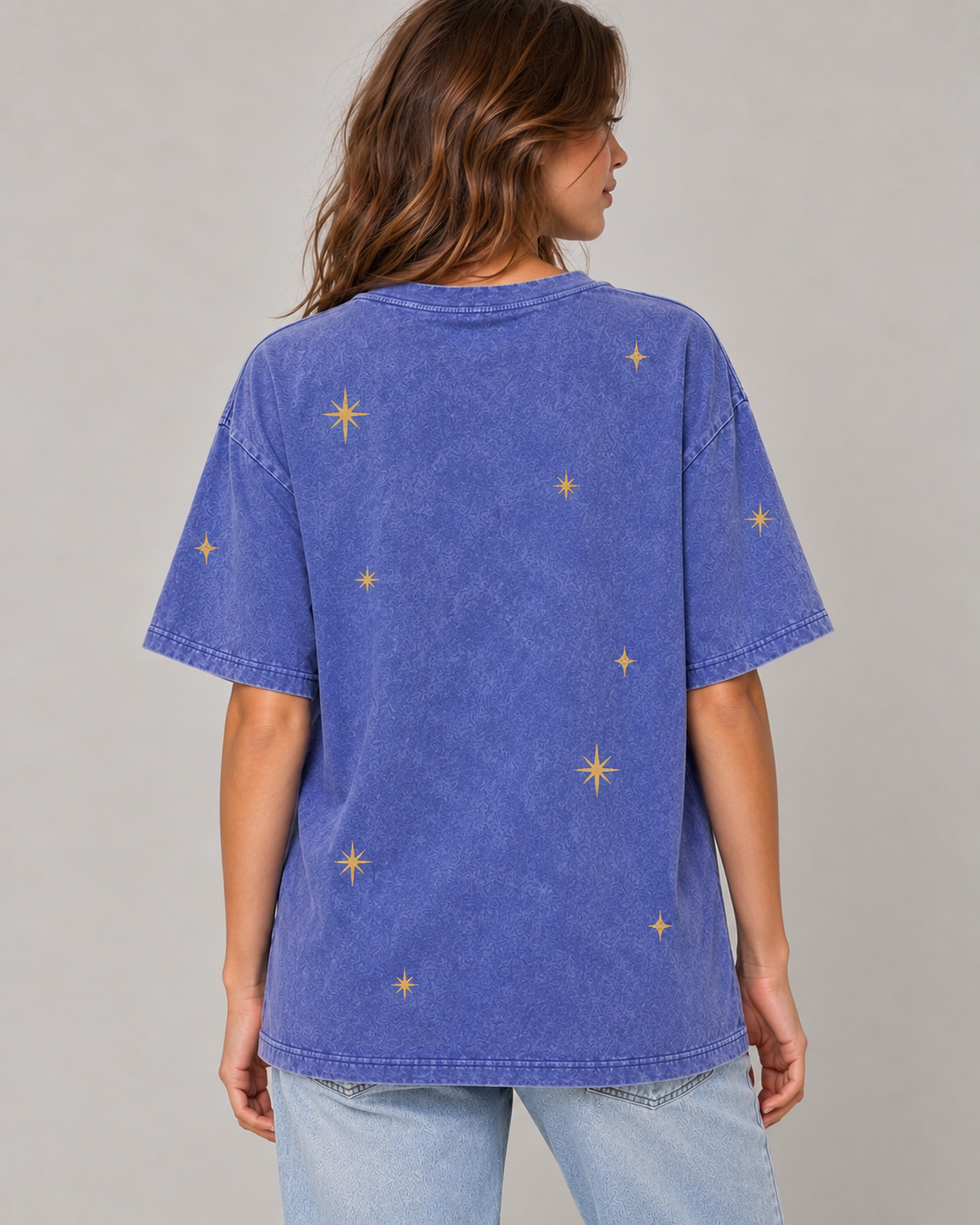 BKynd Club Blue Acid Wash Tee