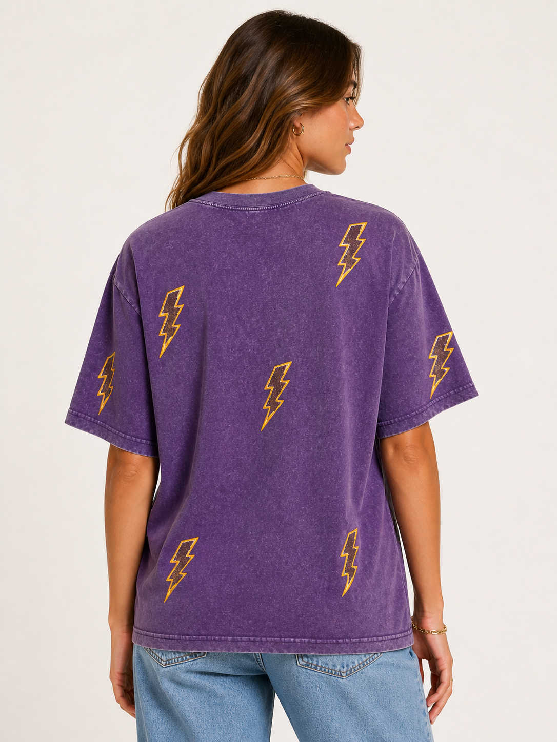 UNTAMED Acid Wash Purple Tee