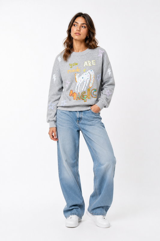 Made of Magic Grey Jumper