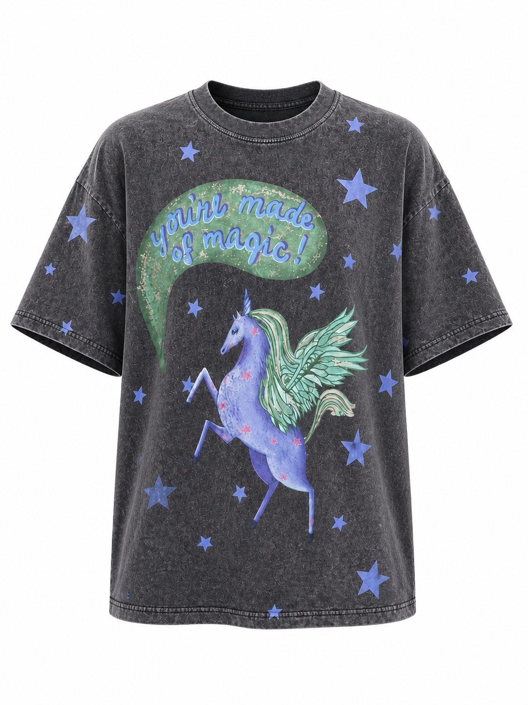 YOU’RE MADE OF MAGIC Acid Wash Tee