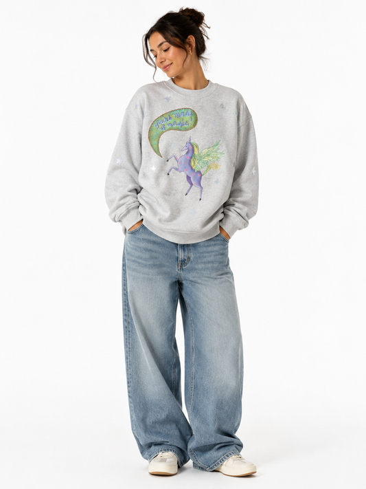 MADE OF MAGIC light grey Jumper