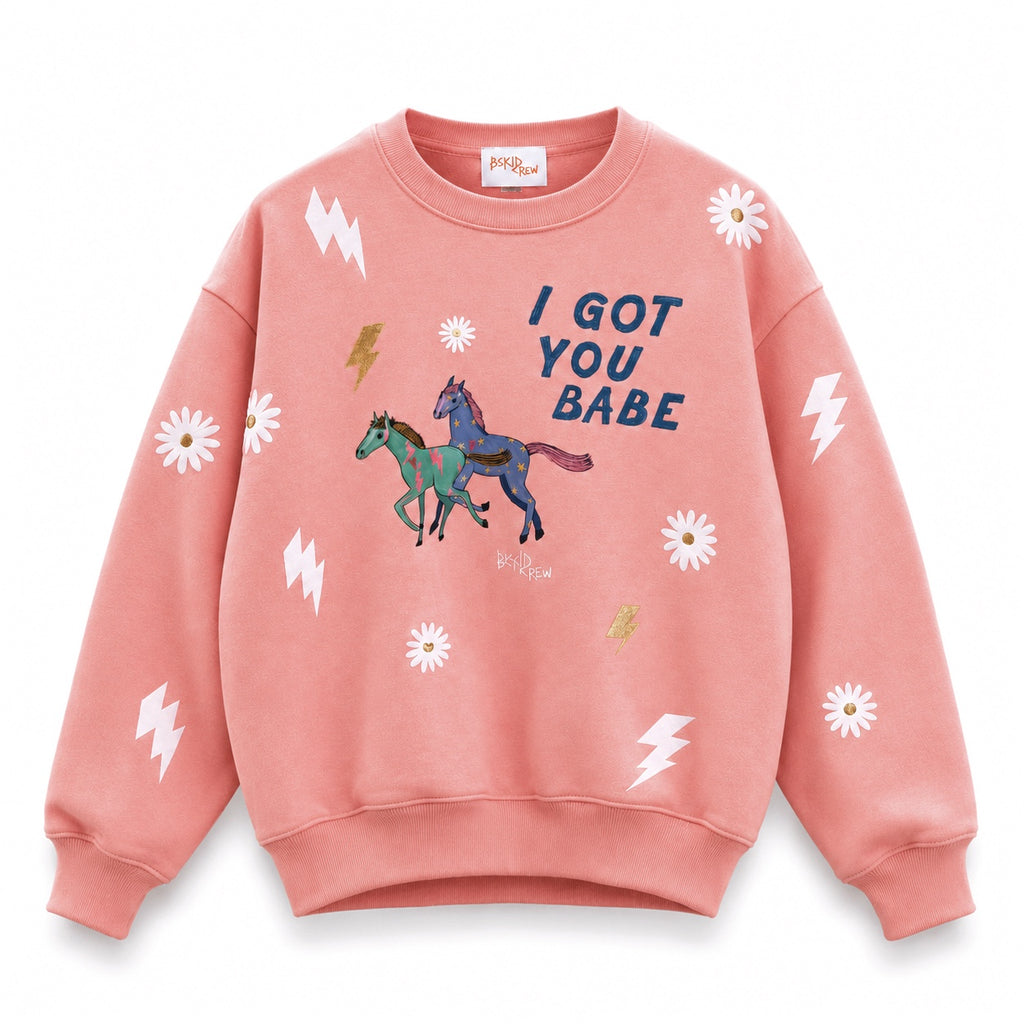 I GOT YOU BABE pink Jumper