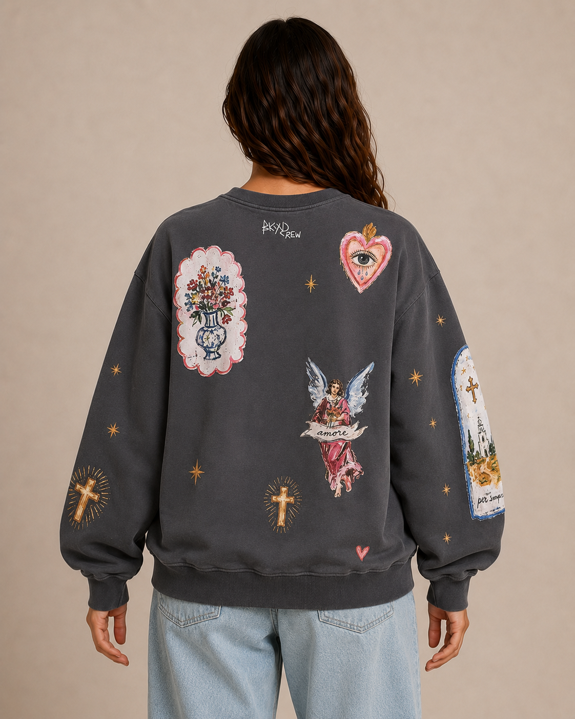 Faith over Fear Charcoal Jumper
