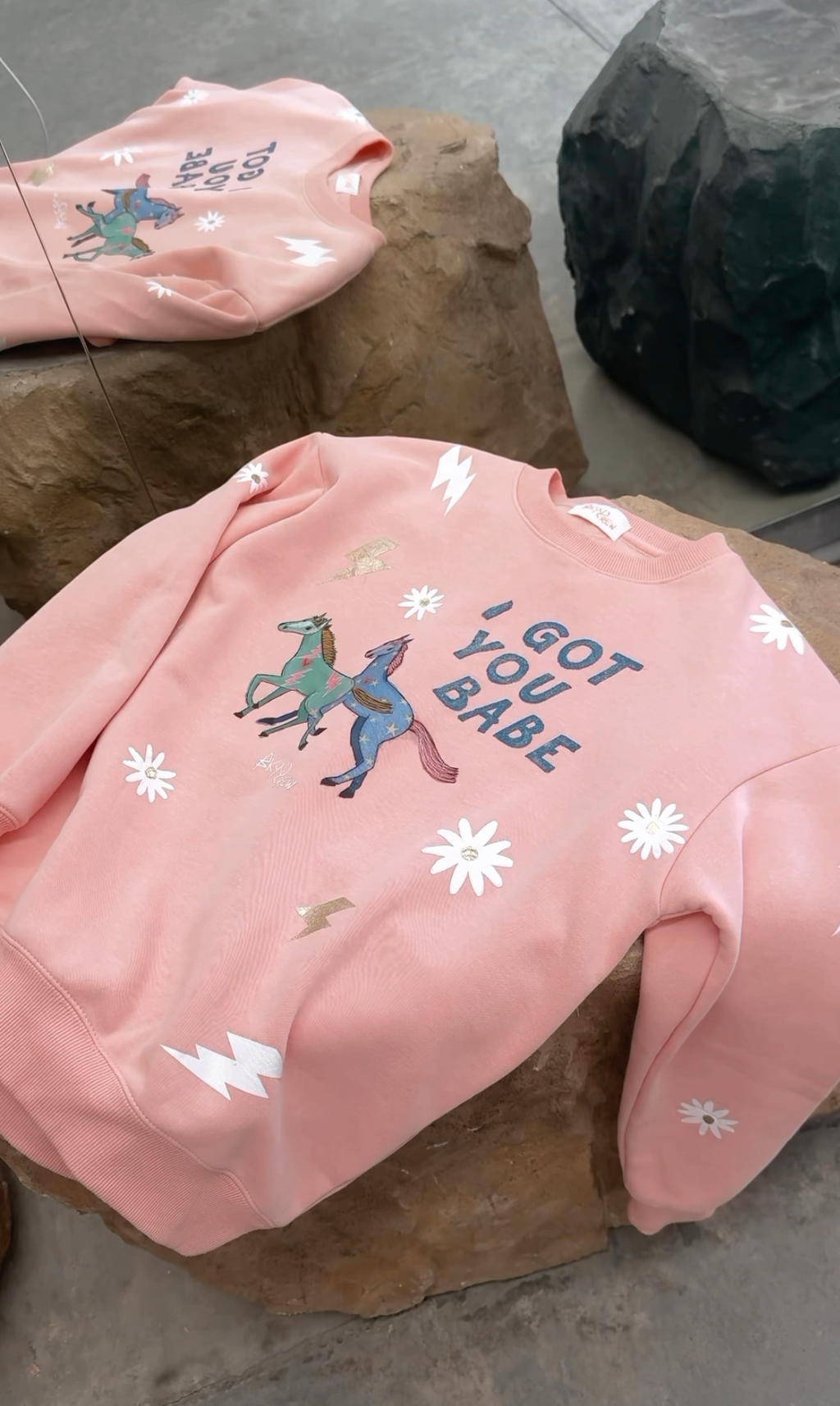 I GOT YOU BABE pink Jumper