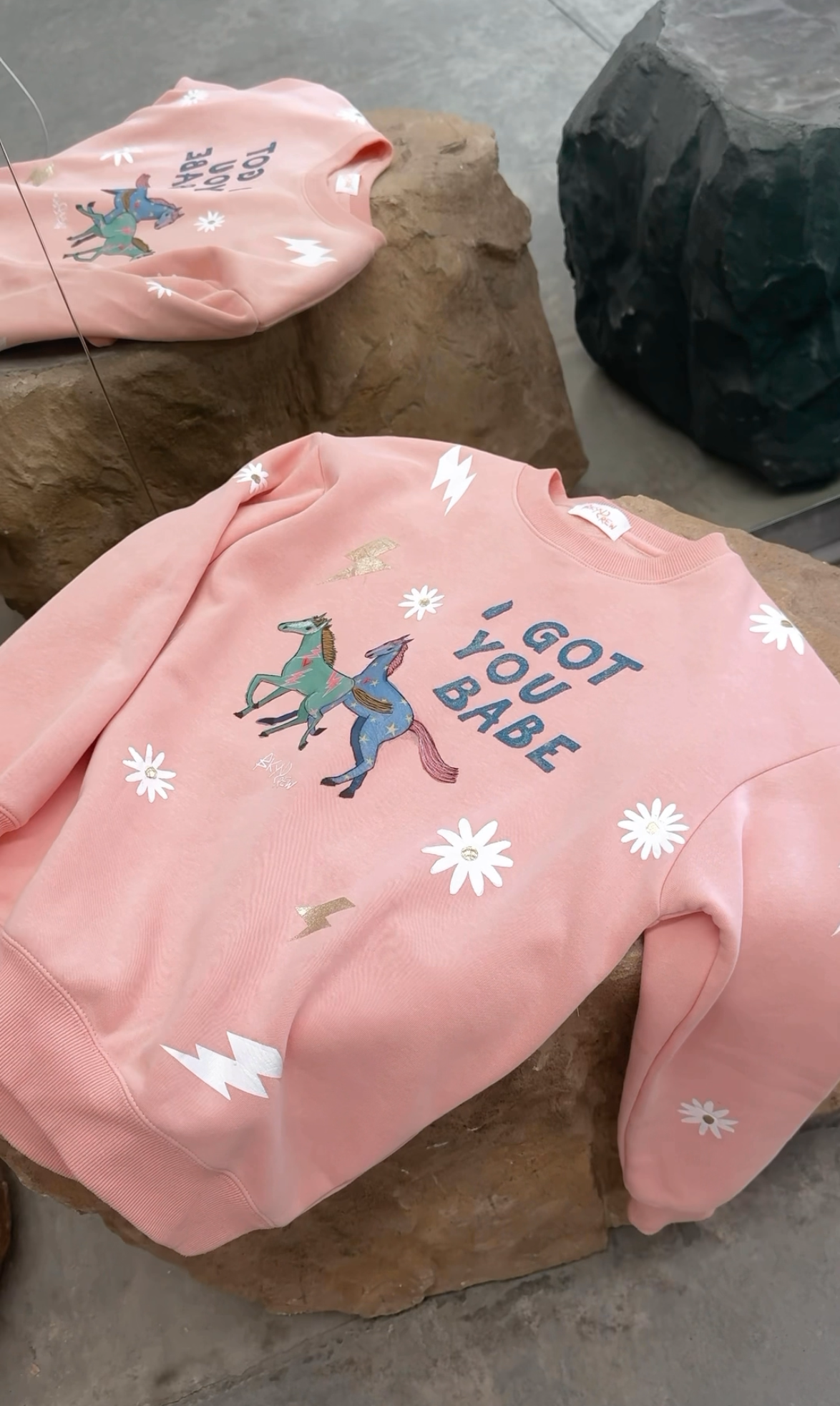I GOT YOU BABE pink Jumper