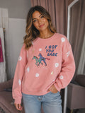 I GOT YOU BABE pink Jumper