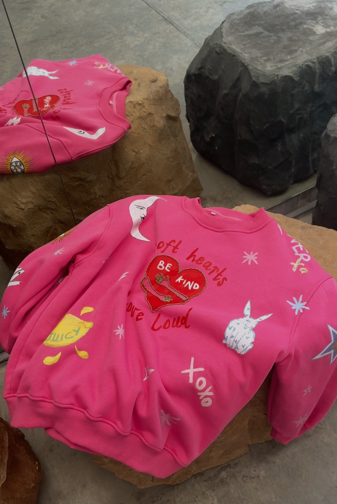 Soft Hearts Pink Jumper
