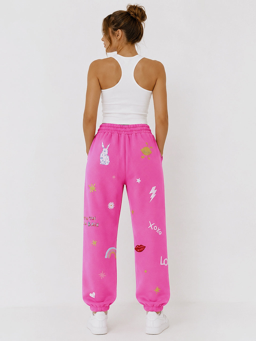 Celestial Hot Pink Trackies 🌙⚡️