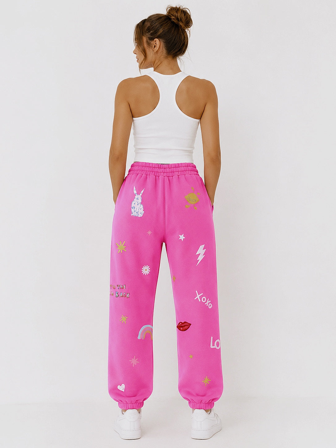 Celestial Hot Pink Trackies 🌙⚡️