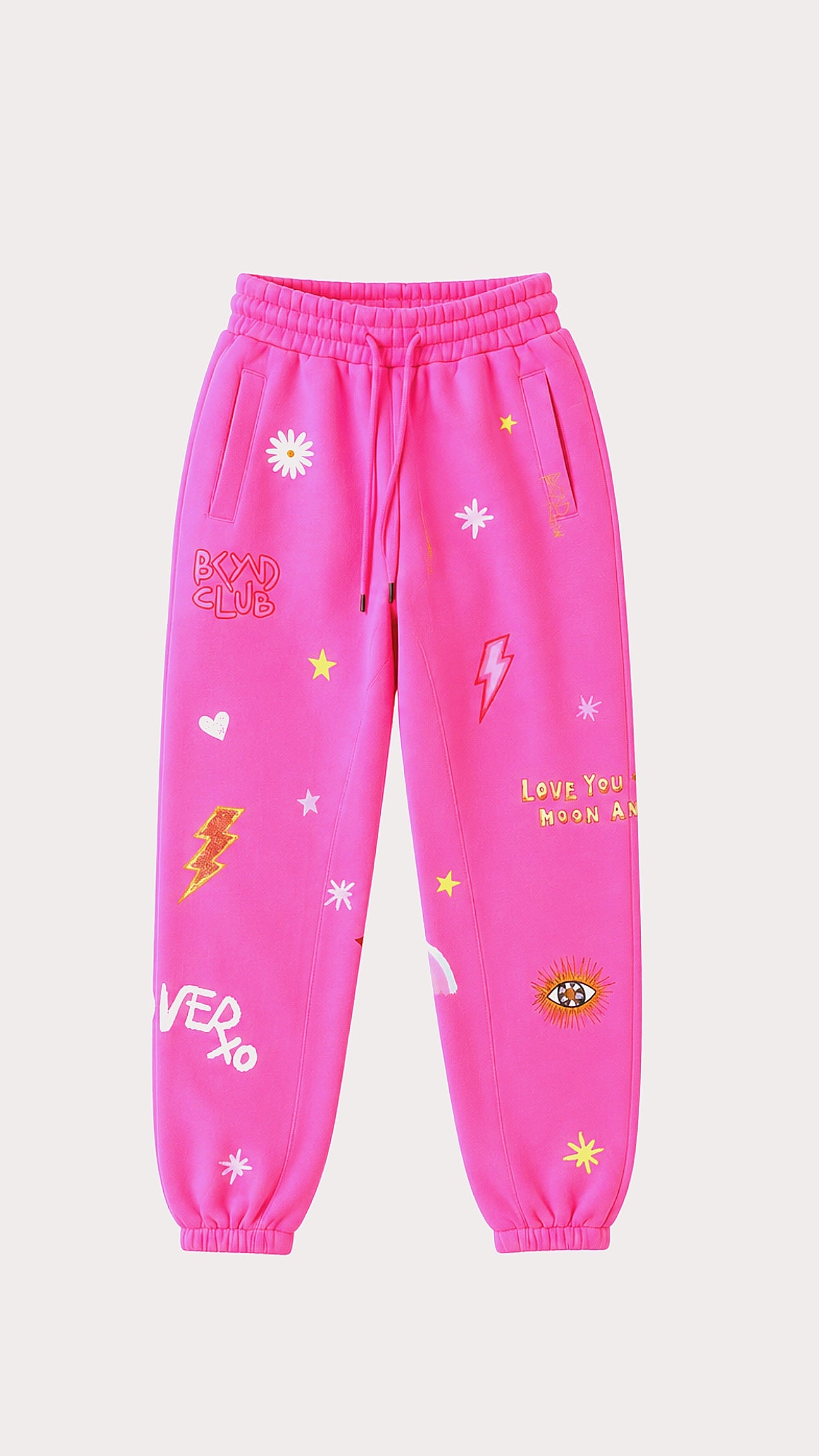 Celestial Hot Pink Trackies 🌙⚡️