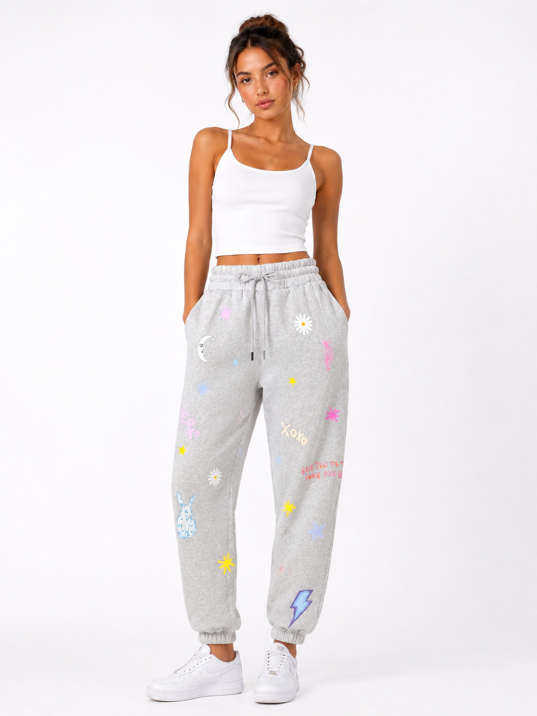 Celestial Light Grey Trackies ⚡️