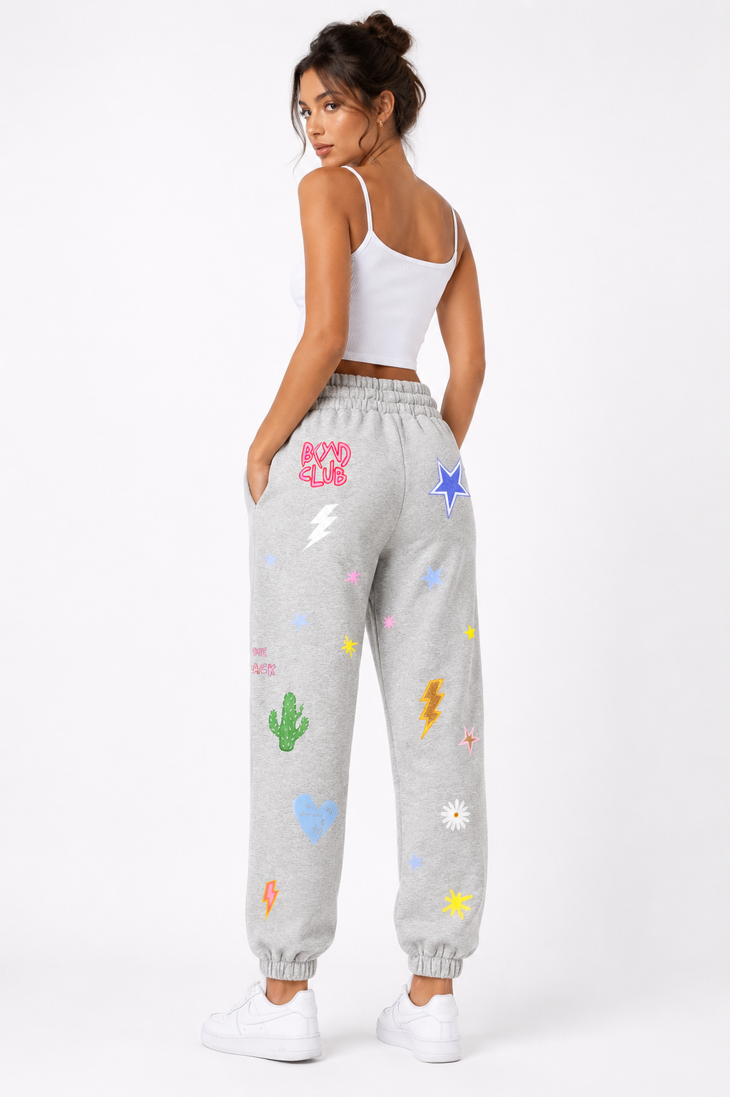 Celestial Light Grey Trackies ⚡️