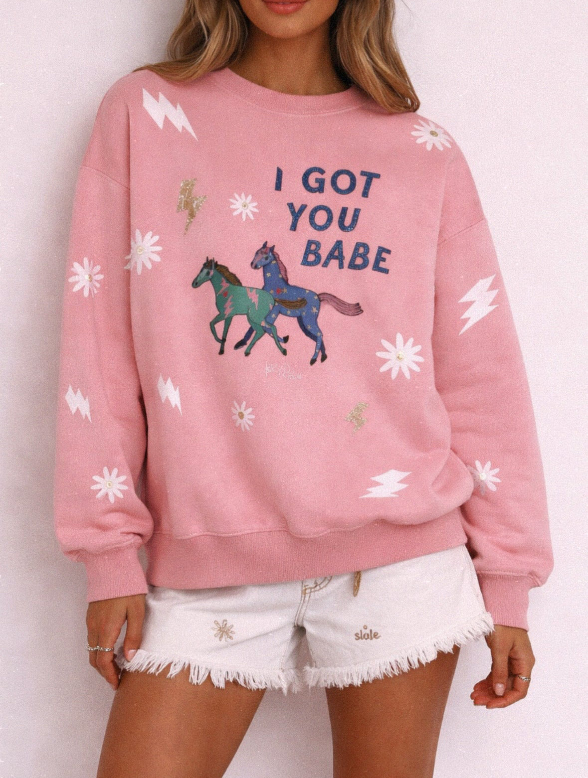 I GOT YOU BABE pink Jumper