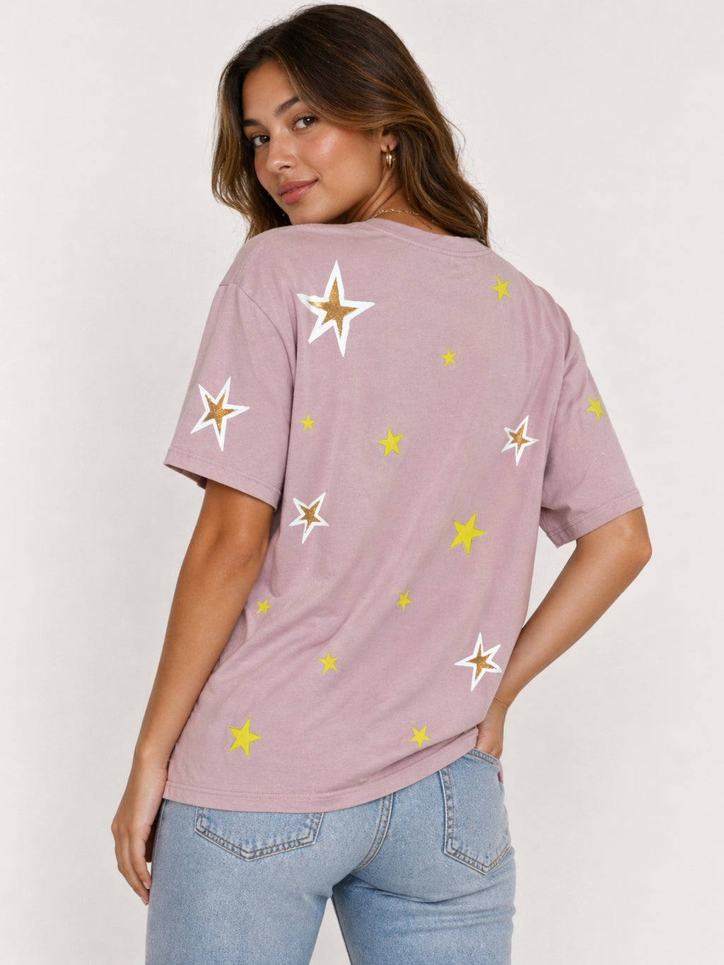 Made of Magic soft plum oversized Tee