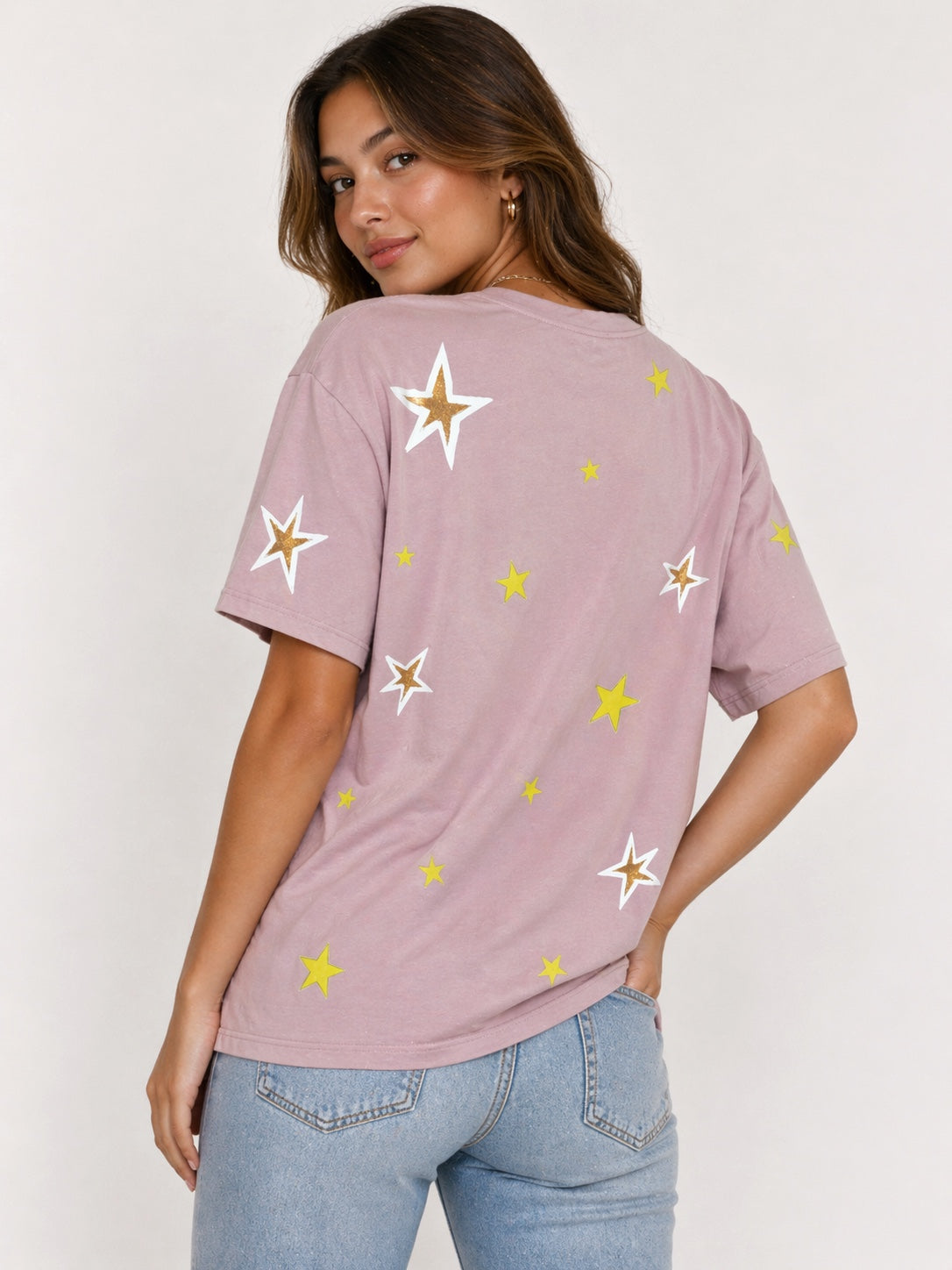 Made of Magic soft plum oversized Tee
