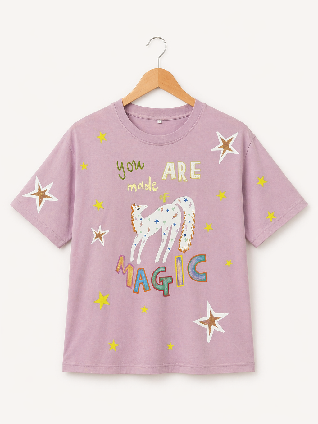 Made of Magic soft plum oversized Tee