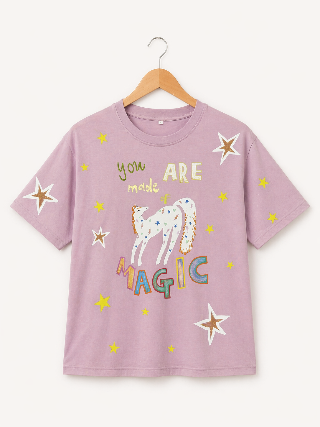 Made of Magic soft plum oversized Tee