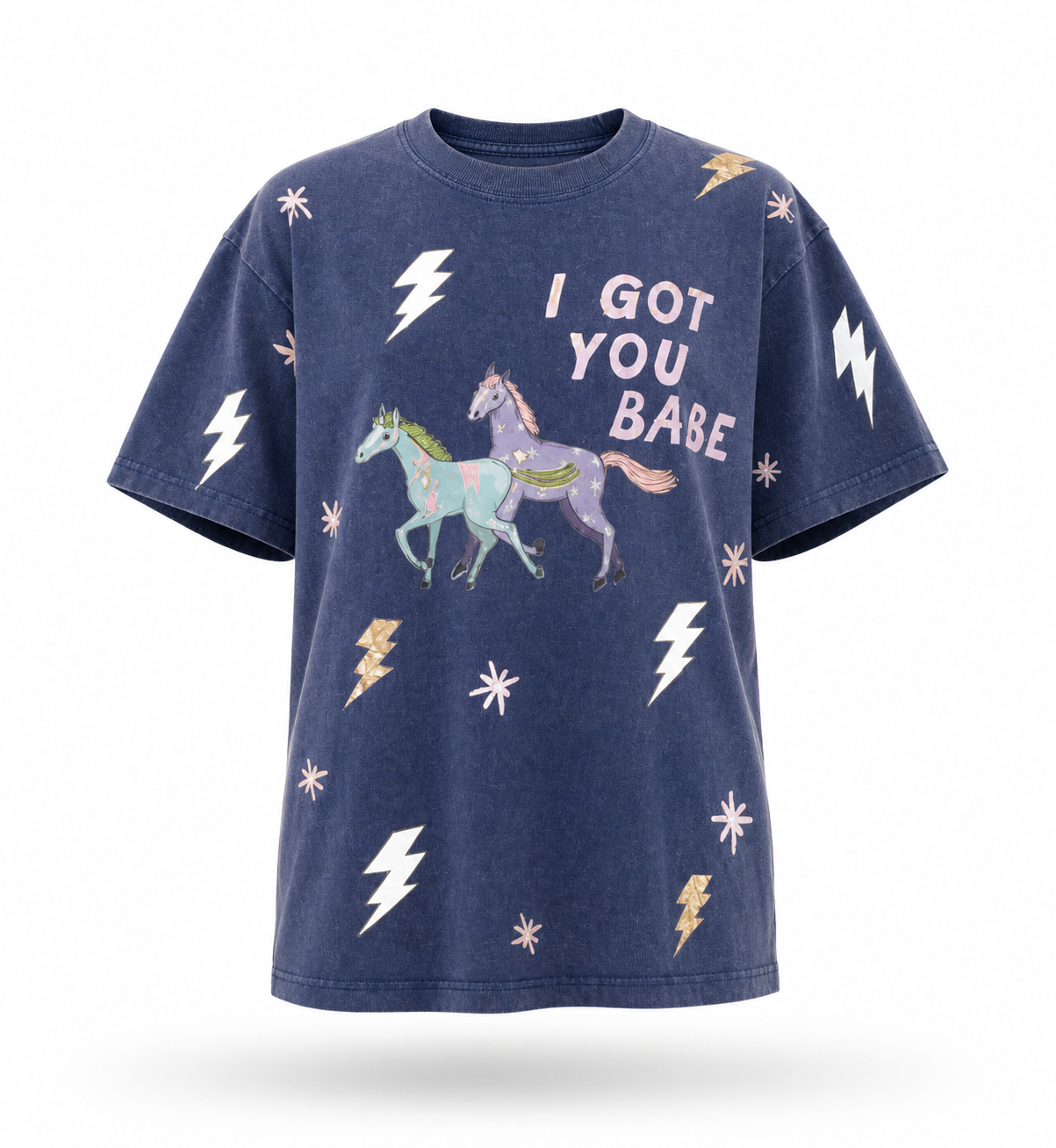 I GOT YOU Acid Wash Tee