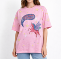 Unicorn Magic light pink oversized Tee