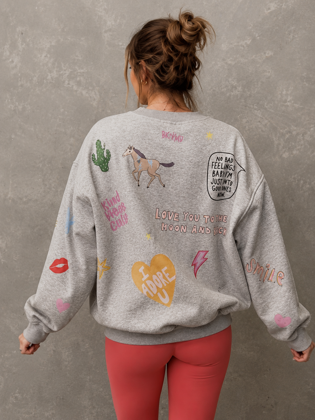 Soft Hearts Grey Jumper