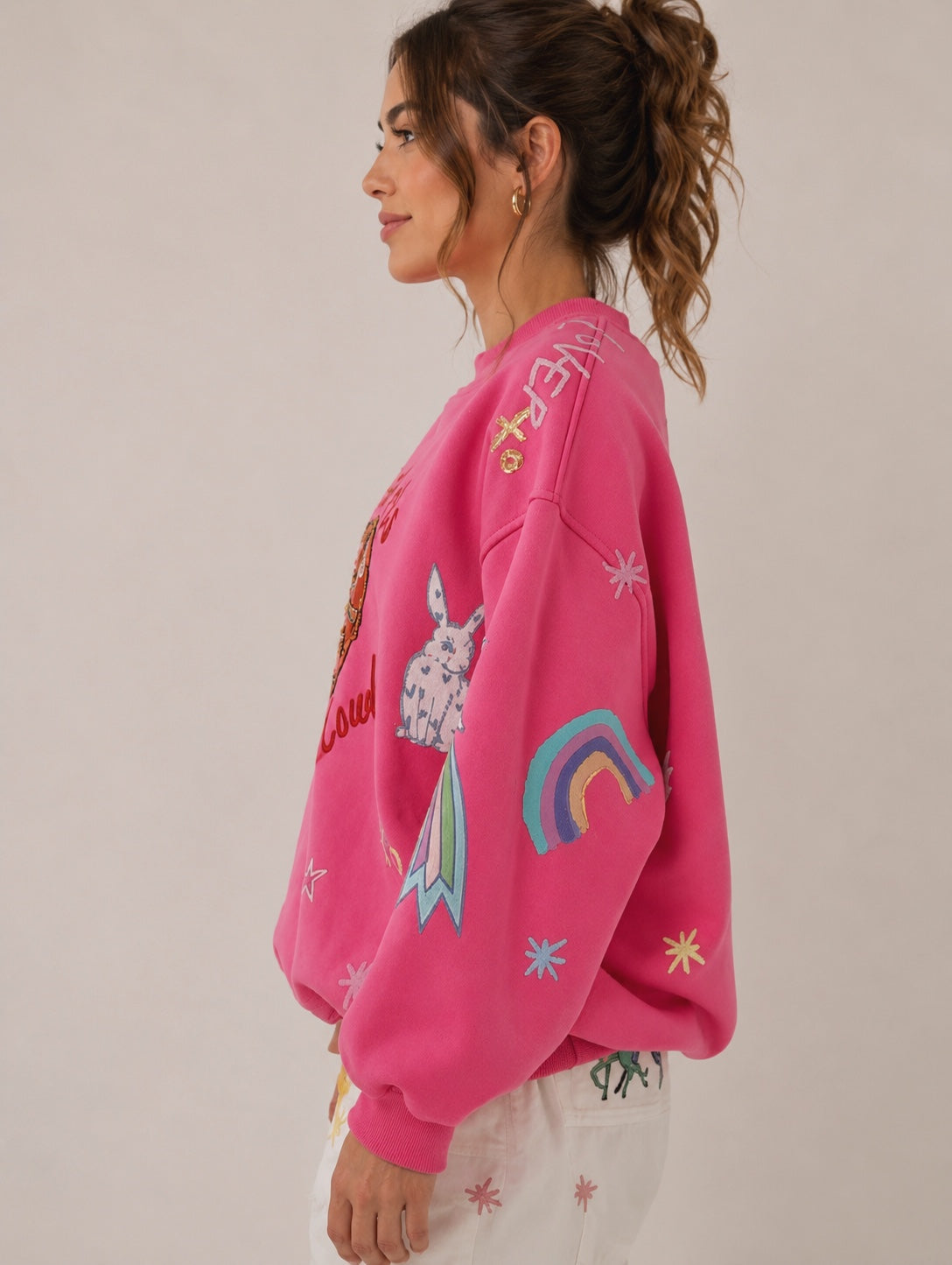 Soft Hearts Pink Jumper