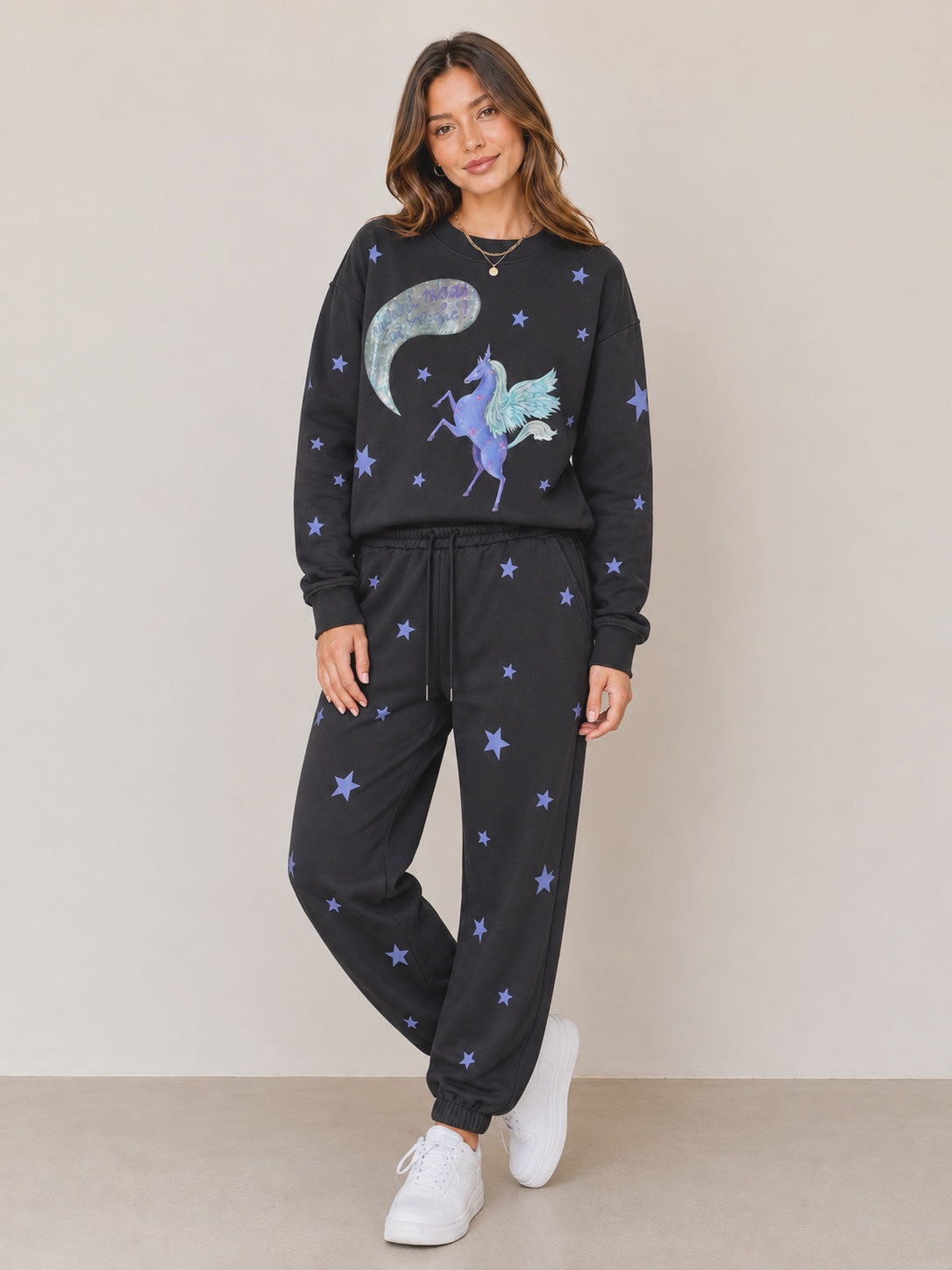 Stars Dark Grey Trackies ⚡️