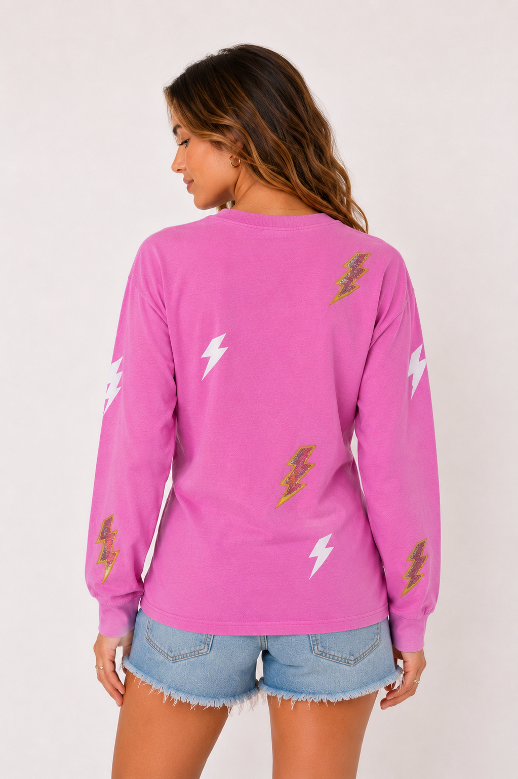 Untamed Acid Wash long sleeve Tee