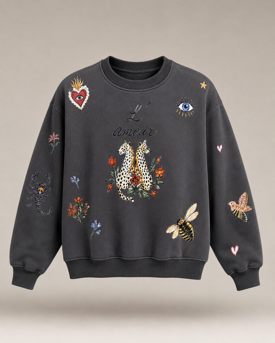 L’Amour Charcoal Jumper
