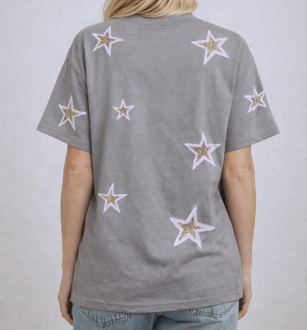 YOU ARE AMAZING Light grey oversized Tee
