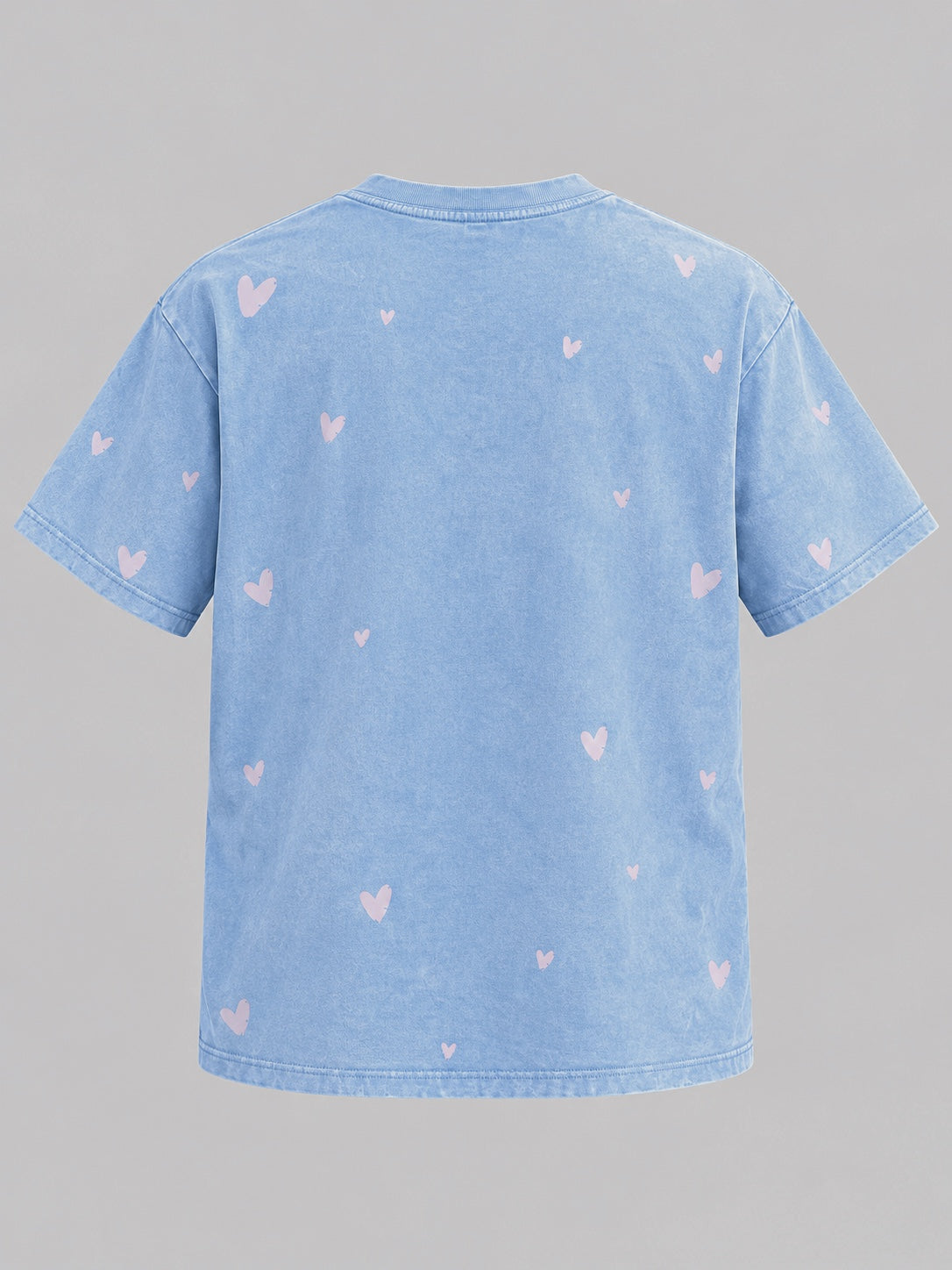 BKYND club Light Blue Acid Wash Tee