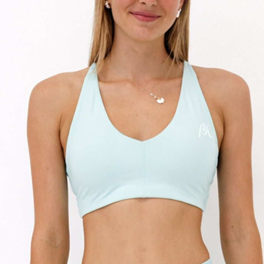 ELEVATE Crop Top in Minty Blue