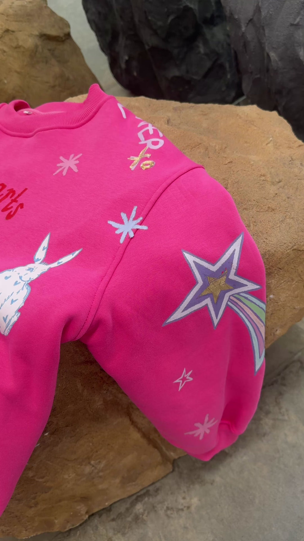 Soft Hearts Pink Jumper